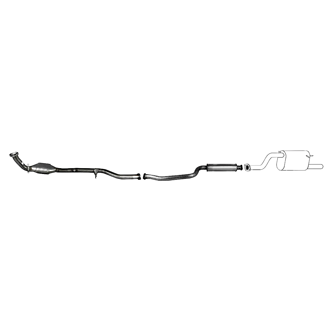 STANDARD ENGINE BACK EXHAUST SYSTEM FITS FORD FALCON BF UTE 6CYL 10/05-4/08
