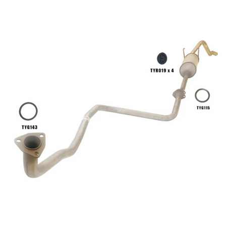 STANDARD ENGINE BACK EXHAUST SYSTEM FITS TOYOTA HILUX LN106R 8/1988-7/1997