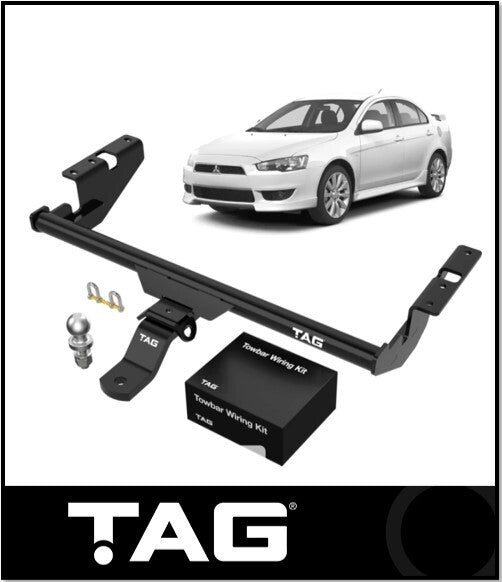 TAG TOWBAR KIT (1000KG) FITS MITSUBISHI LANCER CJ SEDAN 8/2007-11/2015