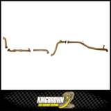 KING BROWN 3" TURBO BACK EXHAUST SYSTEM FITS TOYOTA LANDCRUISER HDJ79R 4.2L 1HD-FTE 11/2001-6/2007 - CAT/PIPE ONLY (KB12004-XCXX)
