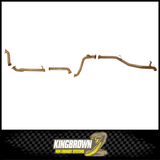 KING BROWN 3" TURBO BACK EXHAUST SYSTEM FITS TOYOTA LANDCRUISER HDJ79R 4.2L 1HD-FTE 11/2001-6/2007 - NO CAT/PIPE ONLY (KB12004-XXXX)
