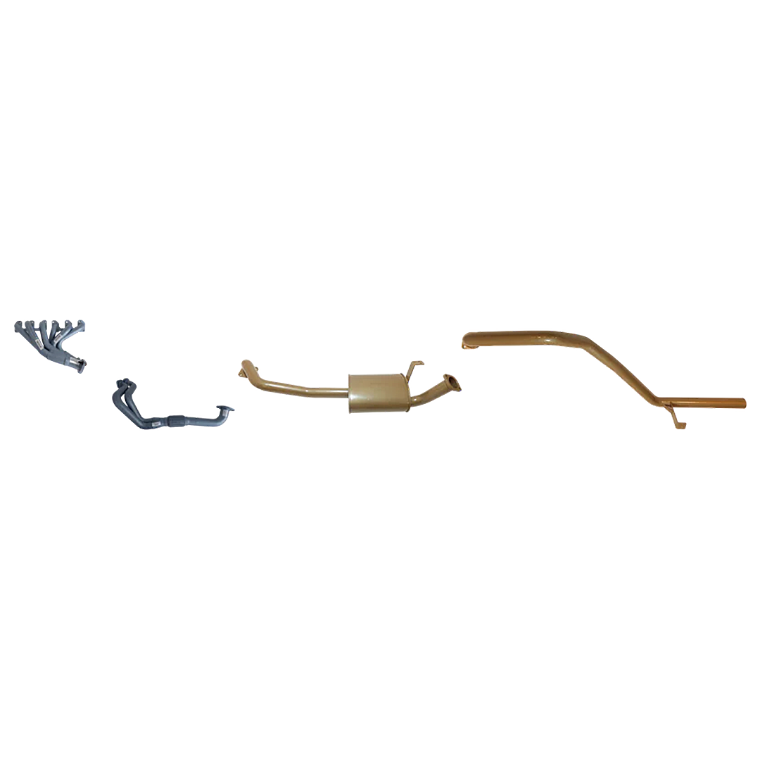 KING BROWN EXTRACTORS & 2.5" EXHAUST KIT FITS TOYOTA LANDCRUISER HZJ80R 4.2L 1HZ 6CYL DIESEL 1/1990-12/1997 (KB12010-HXMX)