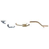 KING BROWN EXTRACTORS & 2.5" EXHAUST KIT FITS TOYOTA LANDCRUISER HZJ80R 4.2L 1HZ 6CYL DIESEL 1/1990-12/1997 (KB12010-HXMX)