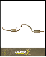 KING BROWN ENGINE PIPE BACK 2.5" EXHAUST KIT FITS TOYOTA LANDCRUISER FZJ80R 4.5L 1FZ 6CYL PETROL 11/1992-2/1998 (KB12015-XXMR)