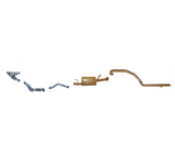 KING BROWN EXTRACTORS & 2.5" EXHAUST KIT FITS TOYOTA LANDCRUISER HZJ105R 4.2L 1HZ 6CYL DIESEL 5/1998-10/2007 (KB12020-HXMX)