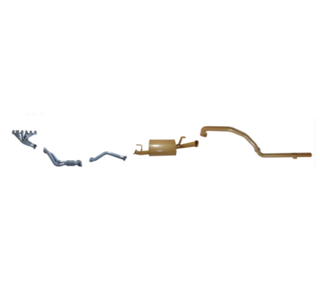 KING BROWN EXTRACTORS & 2.5" EXHAUST KIT FITS TOYOTA LANDCRUISER HZJ105R 4.2L 1HZ 6CYL DIESEL 5/1998-10/2007 (KB12020-HXMX)