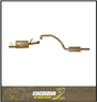 KING BROWN 2.5" ENGINE PIPE BACK EXHAUST SYSTEM FITS TOYOTA LANDCRUISER FZJ105R 4.5L 1FZ 6CYL 1/1998-9/2002 (KB12025-XXMR)