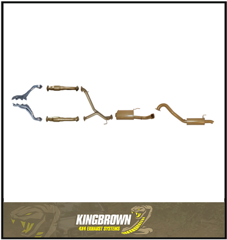 KING BROWN 3" ENGINE BACK EXHAUST SYSTEM FITS TOYOTA LANDCRUISER UZJ100R 4.7L V8 1998-2007