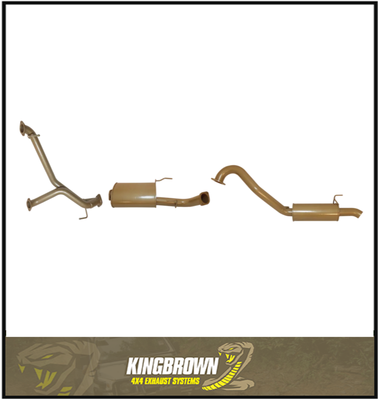 KING BROWN 3" CAT BACK EXHAUST SYSTEM FITS TOYOTA LANDCRUISER UZJ100R 4.7L V8 1998-2007 (KB12028-XXMR)