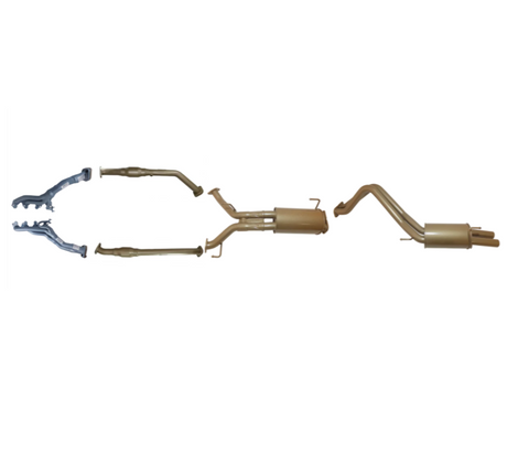 KING BROWN EXTRACTORS, CATS & 2.5" CATBACK EXHAUST SYSTEM FITS TOYOTA LANDCRUISER UZJ200R 4.7L V8 (KB12035-HCMR)