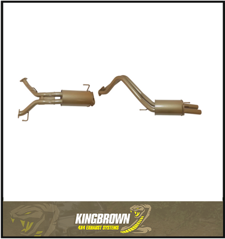KING BROWN 2.5" CAT BACK EXHAUST SYSTEM FITS TOYOTA LANDCRUISER UZJ200R 4.7L V8 (KB12035-XXMR)