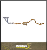 KING BROWN EXTRACTORS & 2.5" EXHAUST KIT FITS FORD MAVERICK DA 4.2L TD42 SWB 1987-1993 (KB4006-HXMX)