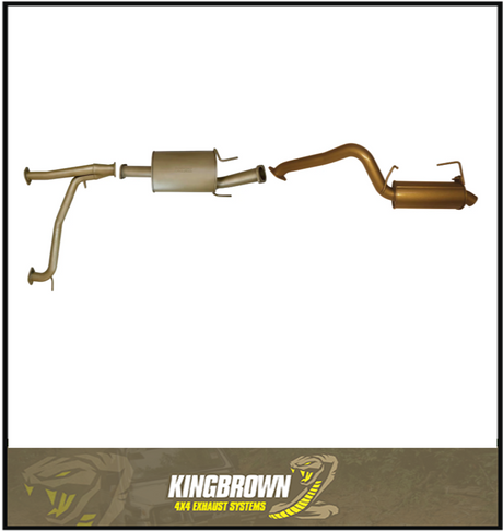 KING BROWN 3" CAT BACK EXHAUST SYSTEM FITS NISSAN PATROL Y62 5.6L V8 2/2013-ON