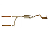 KING BROWN 3"  PRIMARY CAT BACK EXHAUST SYSTEM FITS NISSAN PATROL Y62 5.6L V8 (2 MUFFLER)
