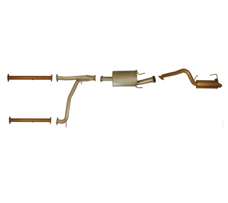 KING BROWN 3"  PRIMARY CAT BACK EXHAUST SYSTEM FITS NISSAN PATROL Y62 5.6L V8 (2 MUFFLER)