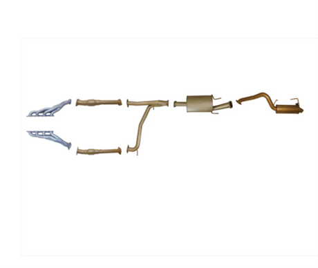 KING BROWN CERAMIC COATED EXTRACTORS, CATS & 3" CATBACK EXHAUST SYSTEM FITS NISSAN PATROL Y62 5.6L V8 SERIES 4-5 2016-ON