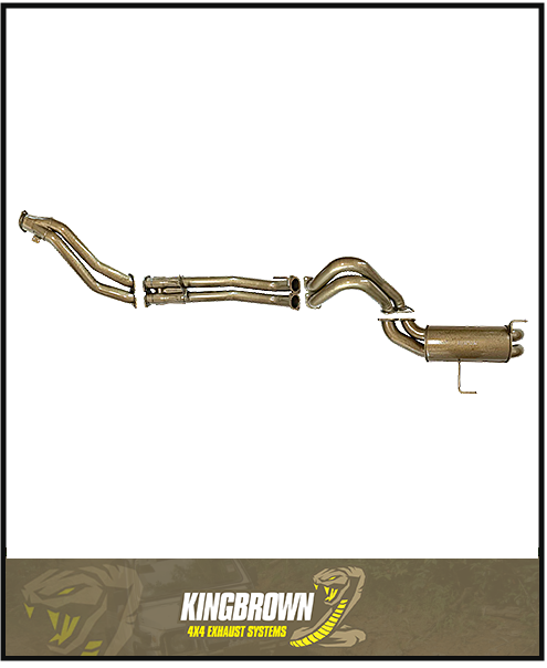 KING BROWN TWIN 3" DPF BACK EXHAUST SYSTEM FITS TOYOTA LANDCRUISER FJA300R 3.3L V6 2021-ON (KBD12040-XXXM)
