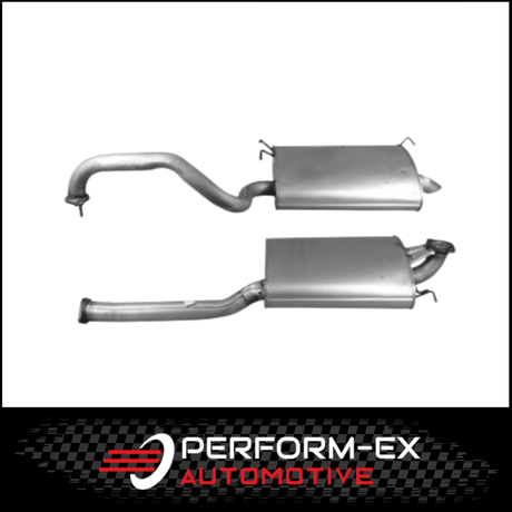 STANDARD CENTRE & REAR MUFFLER FITS FORD FALCON BA BF 4.0L 6CYL SEDAN