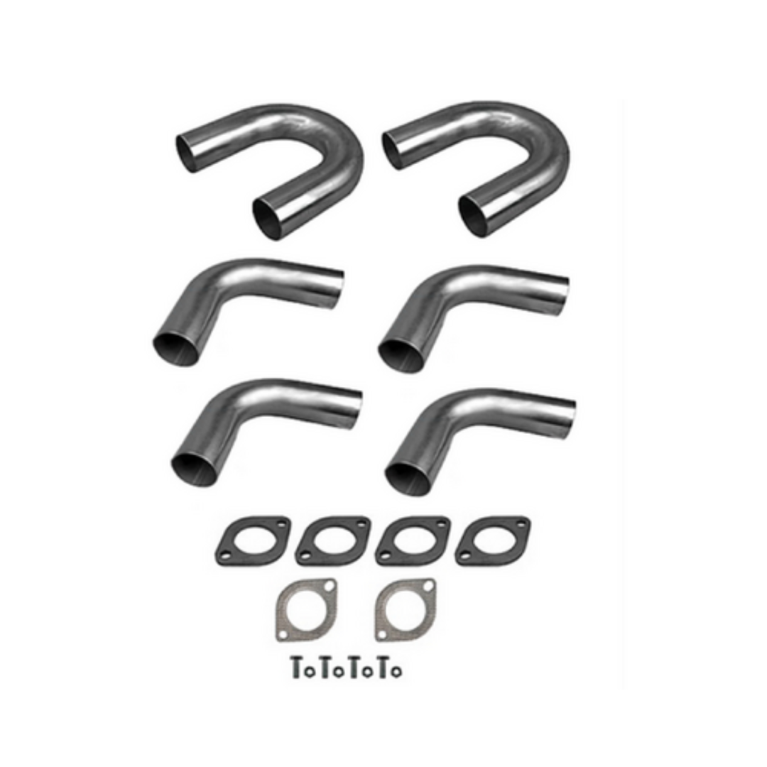 2.25" 57MM MILD STEEL MANDREL BEND KIT (2 x MB225180 4 x MB22590)