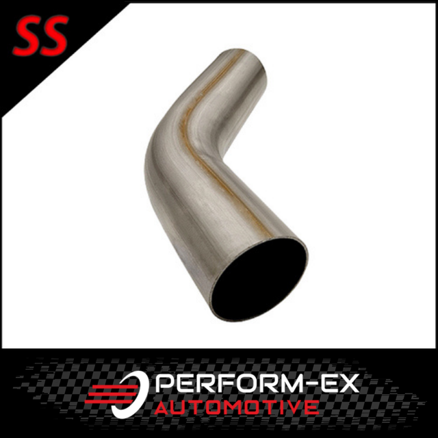3" 76MM X 45° MANDREL BEND 409 STAINLESS STEEL EXHAUST PIPE (MB30045-409R)
