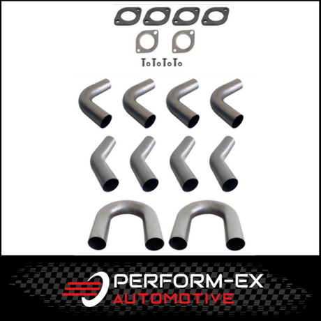 3" 76MM MILD STEEL MANDREL BEND KIT (2 x 180 4 x 90 4 x 45)