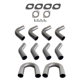 3" 76MM MILD STEEL MANDREL BEND KIT (2 x 180 4 x 90 4 x 45)