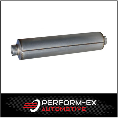 CONE BAFFLED TRUCK MUFFLER 10" ROUND X 44" LONG X 6" IN/OUT (MCB1044-600E)