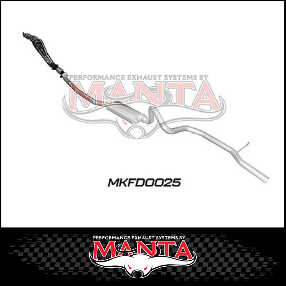 MANTA ENGINE BACK EXHAUST SYSTEM FITS FORD FAIRLANE NA NC 4.0L 6CYL (MKFD0025)