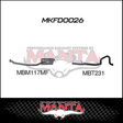 MANTA 2.5" CATBACK EXHAUST SYSTEM FITS FORD FAIRLANE NA NC 4.0L 6CYL (MKFD0026)