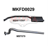 MANTA 2.5" CATBACK EXHAUST SYSTEM FITS FORD FALCON XF 4.1L 6CYL SEDAN (MKFD0029)