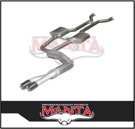 MANTA 2.5" DUAL CATBACK EXHAUST SYSTEM FITS FORD FALCON AU 5.0L V8 IRS SEDAN (MKFD0064)