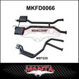 MANTA 2.5" DUAL CATBACK EXHAUST SYSTEM FITS FORD FALCON AU 5.0L V8 IRS SEDAN (MKFD0066)