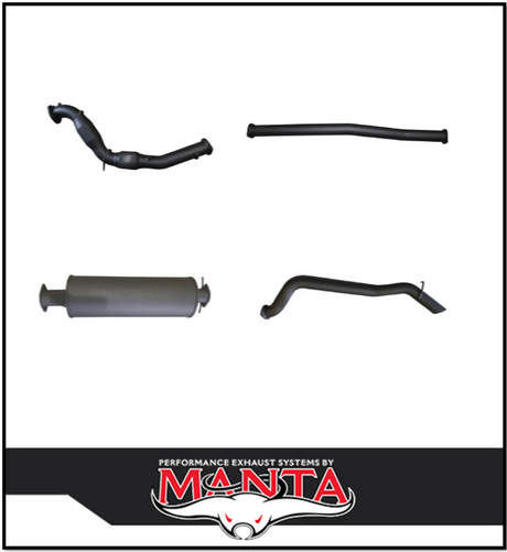 MANTA 3" TURBO BACK EXHAUST SYSTEM WITH SIDE EXIT (DPF DELETE) FITS FORD RANGER PXII PXIII 3.2L TD 10/2016-2022