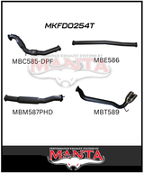 MANTA 3" TURBO BACK EXHAUST SYSTEM WITH SIDE EXIT (DPF DELETE) FITS FORD RANGER PXII PXIII 3.2L TD 10/2016-2022