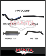 MANTA 3" TURBO BACK EXHAUST SYSTEM WITH SIDE EXIT (DPF DELETE) FITS FORD RANGER PXII PXIII 3.2L TD 10/2016-2022