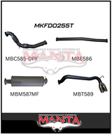 MANTA 3" TURBO BACK EXHAUST SYSTEM WITH SIDE EXIT (DPF DELETE) FITS FORD RANGER PXII PXIII 3.2L TD 10/2016-2022
