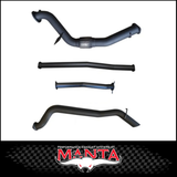 MANTA 3" TURBO BACK EXHAUST SYSTEM WITH SIDE EXIT FITS FORD RANGER PXI PXII 3.2L TD 10/2011-9/2016
