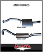 MANTA 2.5" CAT BACK EXHAUST SYSTEM FITS HOLDEN COMMODORE VL 3.0L 6CYL SEDAN
