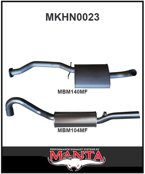 MANTA 2.5" CAT BACK EXHAUST SYSTEM FITS HOLDEN COMMODORE VL 5.0L V8 SEDAN
