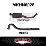 MANTA 3" CAT BACK EXHAUST SYSTEM FITS HOLDEN COMMODORE VL 5.0L V8 SEDAN
