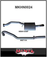 MANTA 2.5" CAT BACK EXHAUST SYSTEM FITS HOLDEN COMMODORE VL 5.0L V8 SEDAN (MKHN0024)