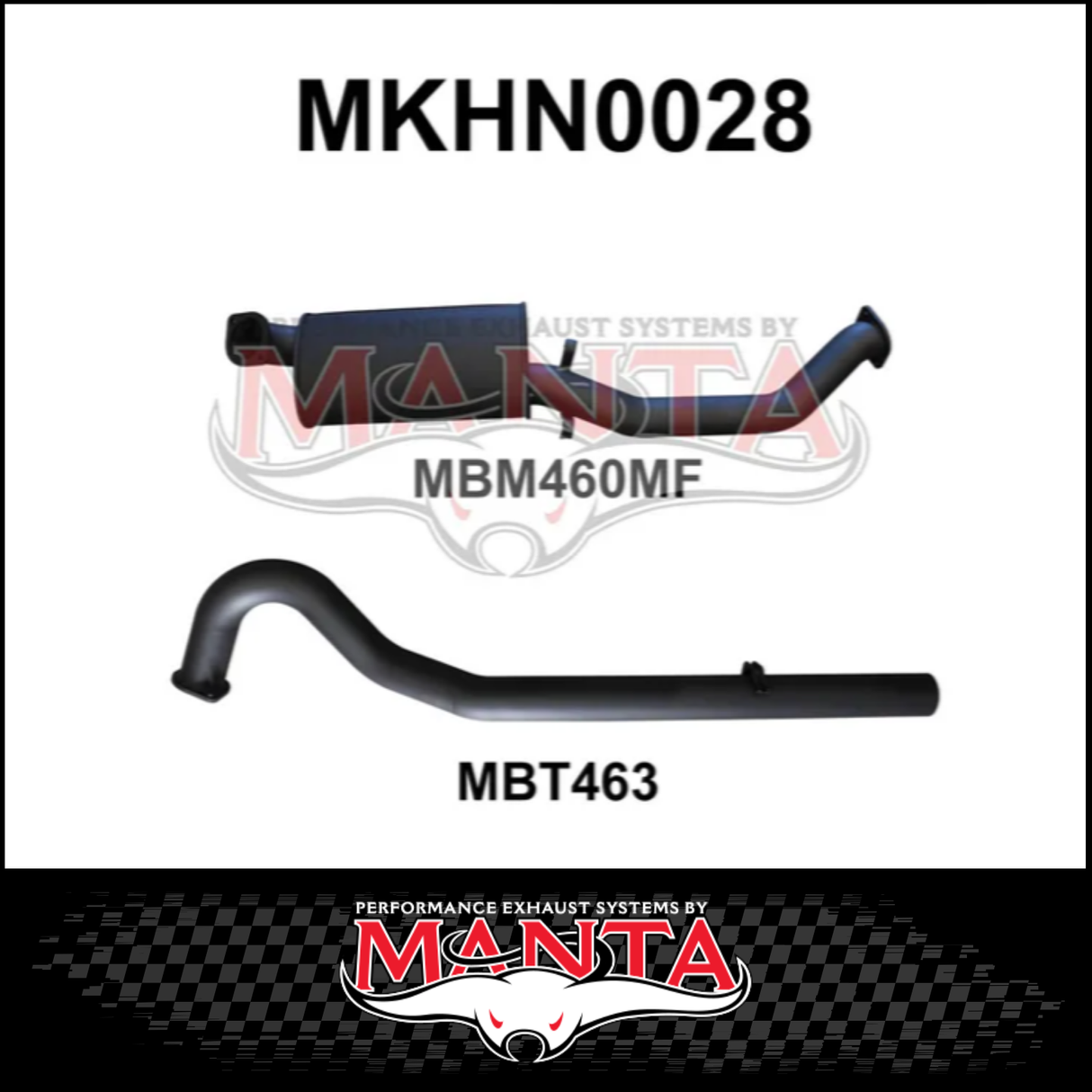 MANTA 3" STAINLESS STEEL CAT BACK EXHAUST SYSTEM FITS HOLDEN COMMODORE VL 3.0L 6CYL SEDAN (SSMKHN0027)