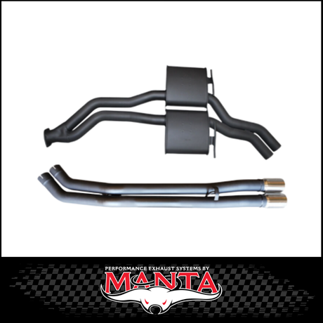 MANTA TWIN 2.5" CATBACK EXHAUST SYSTEM FITS HOLDEN COMMODORE VP VR VS 5.0L V8 SEDAN IRS WITH SINGLE CAT (MKHN0067SC)