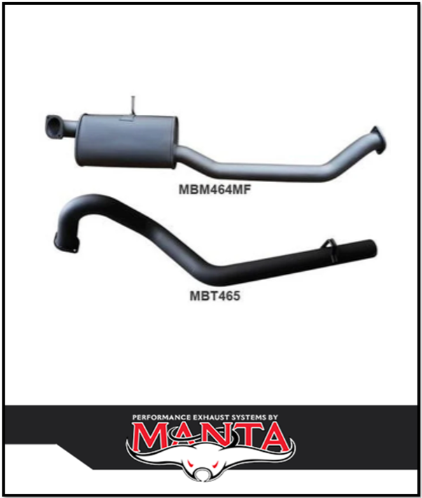 MANTA 3" CATBACK EXHAUST SYSTEM FITS HOLDEN COMMODORE VN VP VR VS 5.0L V8 WAGON (MKHN0082)