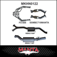 MANTA ENGINE BACK EXHAUST SYSTEM FITS HOLDEN COMMODORE VT VX VY VZ 5.7L 6.0L V8 SEDAN (MKHN0122)