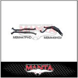 MANTA 3" CATBACK EXHAUST SYSTEM FITS HOLDEN HSV CLUBSPORT VY 5.7L V8 SEDAN - HOTDOG/MUFFLER (MKHN0138)