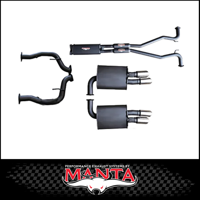 MANTA 2.5" CAT BACK EXHAUST SYSTEM FITS HOLDEN COMMODORE VE VF 6.0L 6.2L V8 SEDAN/WAGON (MKHN0166)