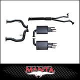MANTA 2.5" CAT BACK EXHAUST SYSTEM FITS HOLDEN COMMODORE VE VF 6.0L 6.2L V8 SEDAN/WAGON (MKHN0167)