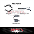 MANTA 3" CAT BACK EXHAUST SYSTEM FITS HOLDEN COMMODORE VE VF 6.0L 6.2L V8 SEDAN/WAGON (MKHN0171)