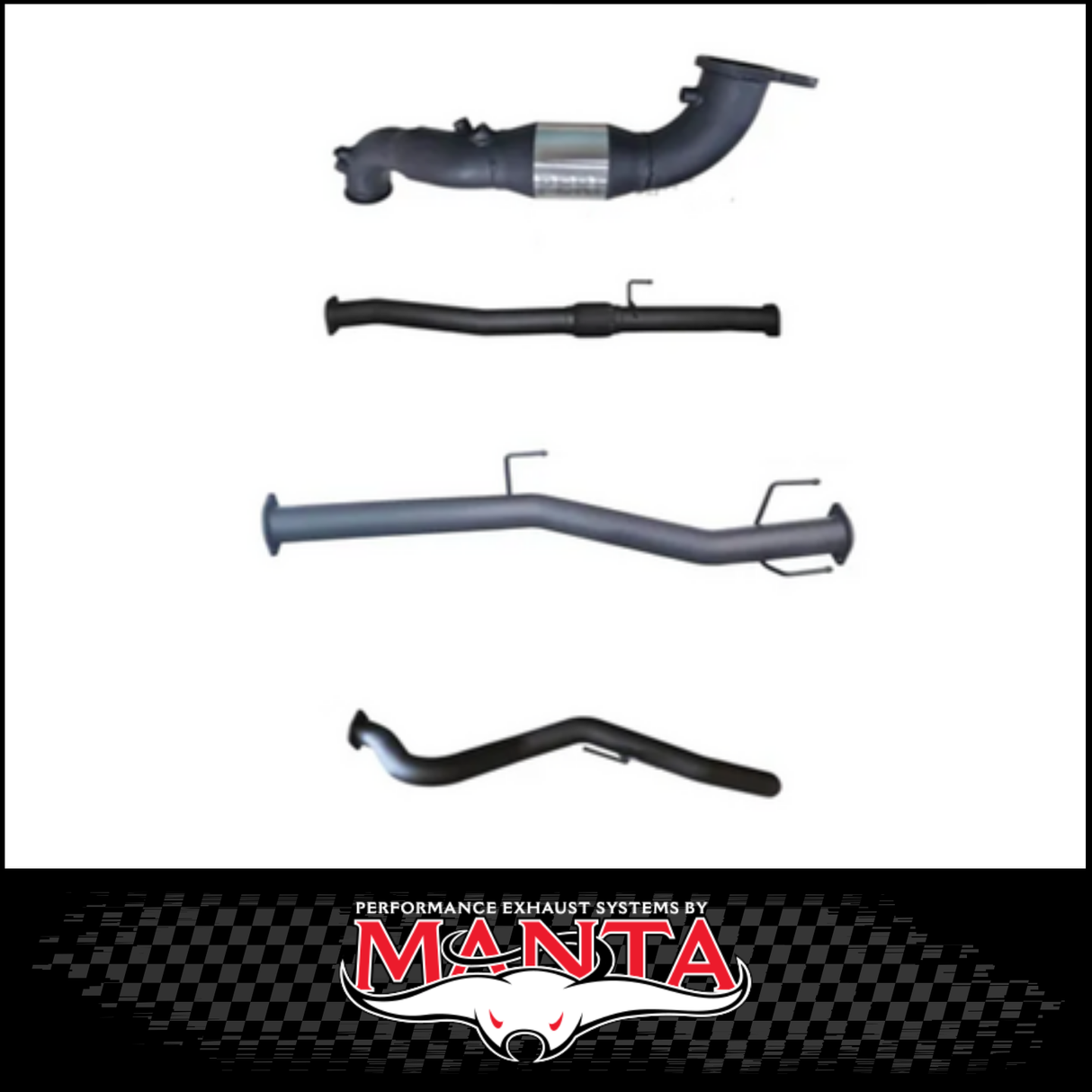 MANTA 3" TURBO BACK EXHAUST SYSTEM (DPF DELETE) FITS MAZDA BT-50 RG 3.0L TD 4CYL 2020-ON